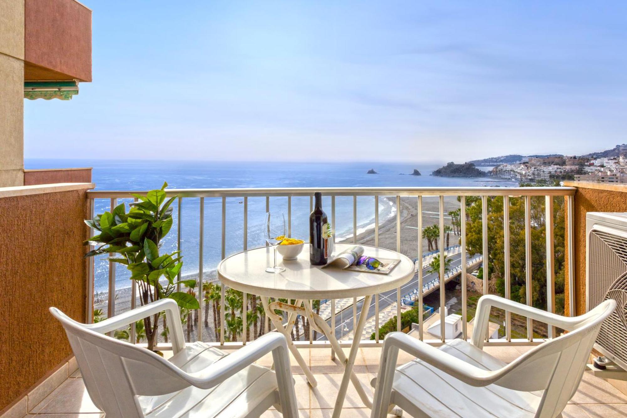 1004 - Beachfront Apartment On El Paseo, 4 Pers - Air Conditionning - Wi-Fi - Smart Tv Almuñécar Екстериор снимка